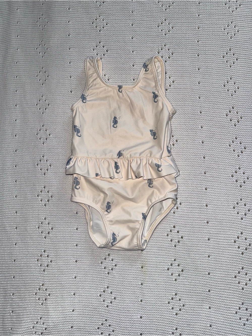 Rylee + Cru Creamy White Infant One-Piece Swimsuit